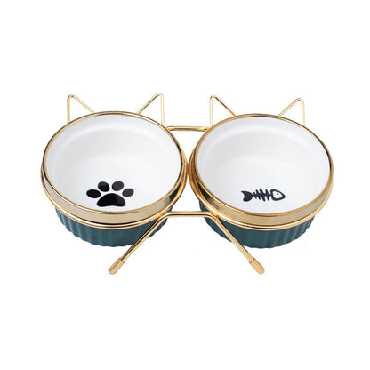 Cat Double Bowl