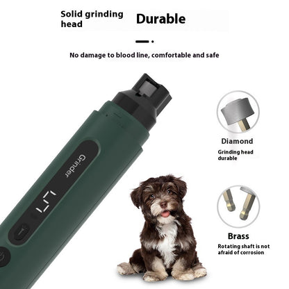 Nail Grinder / Electric Pet Nail Trimmers Rechargeable / Super Quiet With 5-Speed Setting