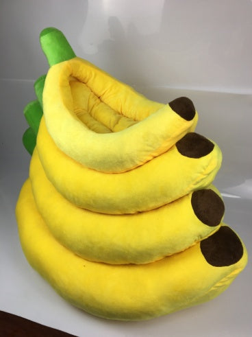 Washable Pet Banana Bed