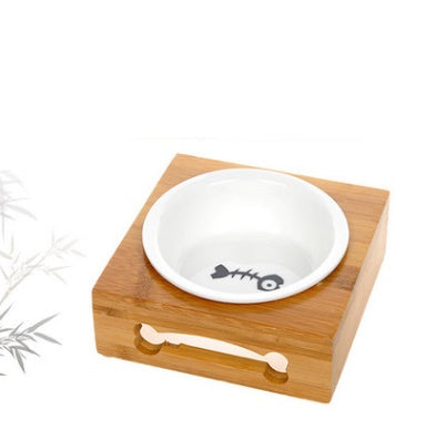 Single & Double Bamboo Ceramic Bowl