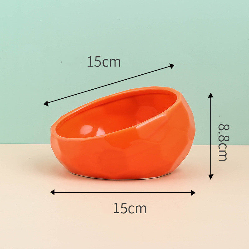 Ceramic Oblique Mouth Bowl