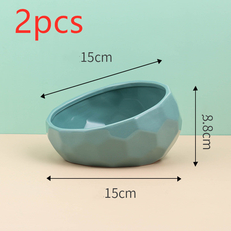 Ceramic Oblique Mouth Bowl