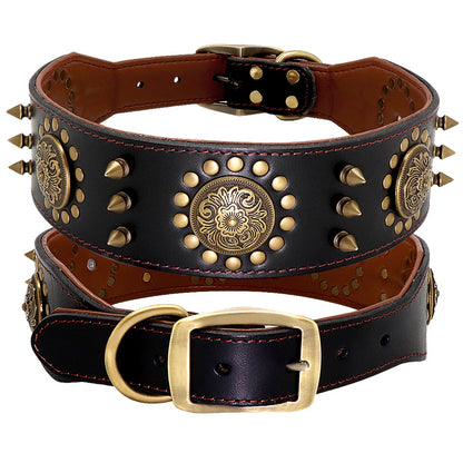 Leather Stud Dog Collar