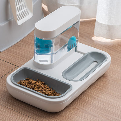 4 Style Pet Feeder Bowl With Automatic Drinking Fountain 1.5L Capacity