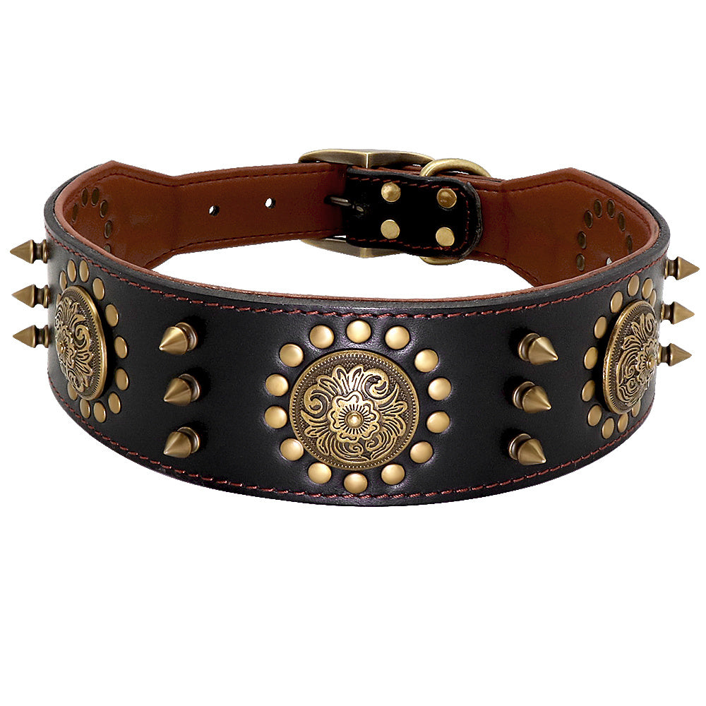 Leather Stud Dog Collar