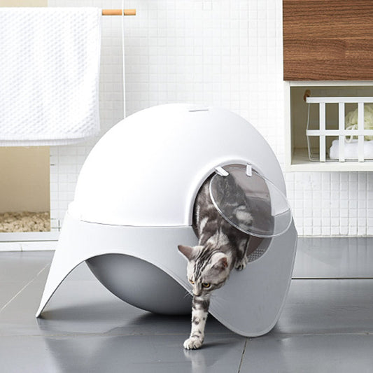 Litter Box Fully Enclosed House Cat Toilet