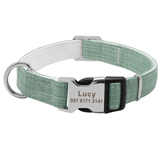 Pet Nylon Tag Custom Collar