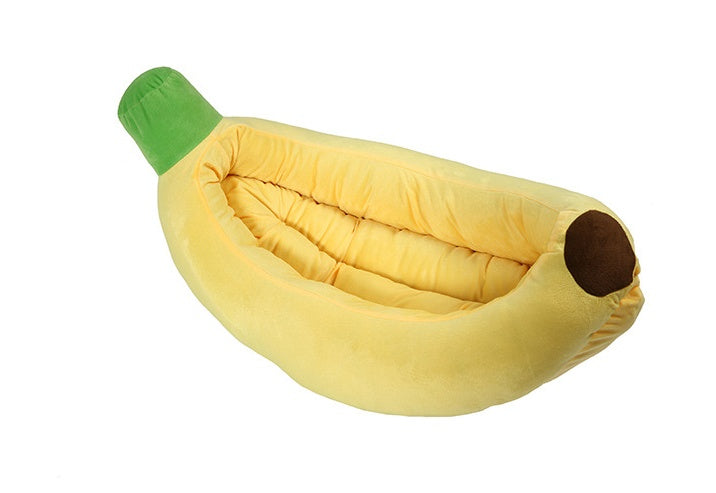 Washable Pet Banana Bed