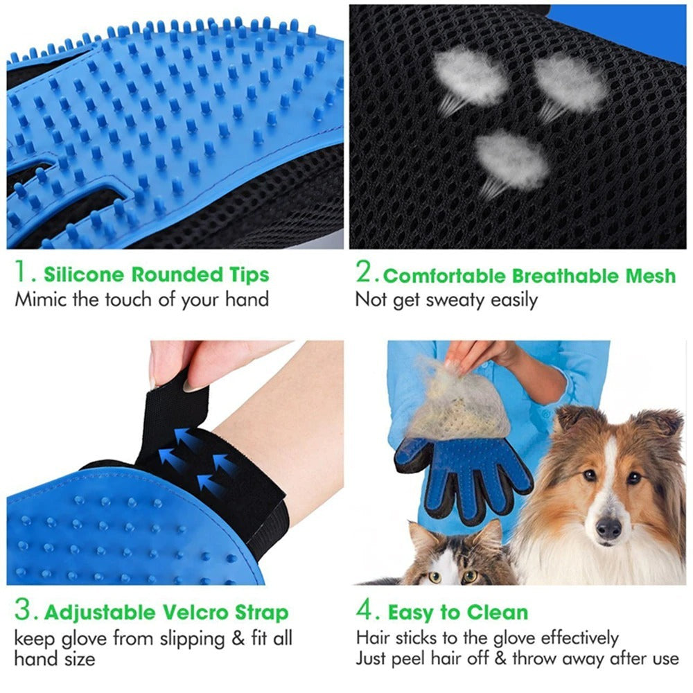 Hair Deshedding Brush Comb Glove