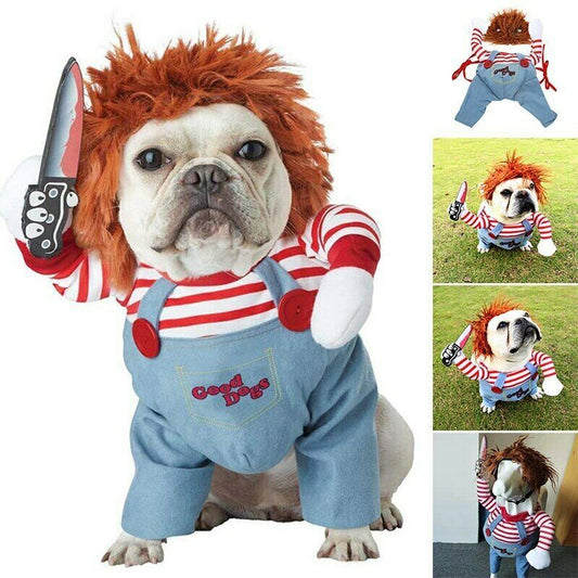 Halloween Pet Costume / Funny Clothes Adjustable Dog Cosplay Costume / Scary Costume / Party Gatherings