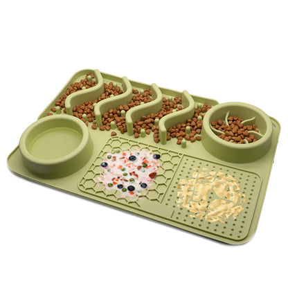 Silicone Multifunctional Slow Feeding Bowl