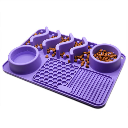 Silicone Multifunctional Slow Feeding Bowl