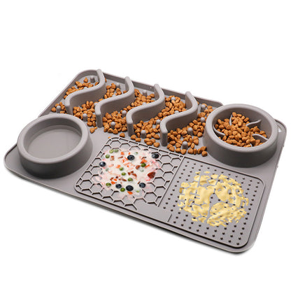 Silicone Multifunctional Slow Feeding Bowl