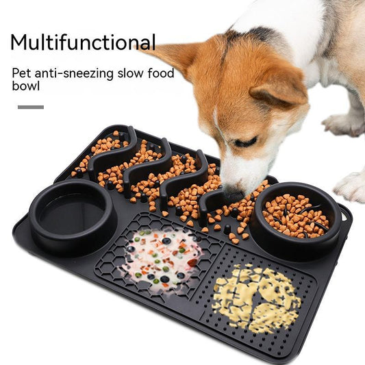 Silicone Multifunctional Slow Feeding Bowl