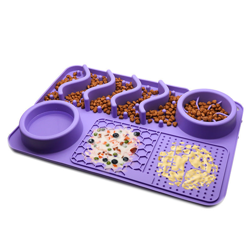 Silicone Multifunctional Slow Feeding Bowl